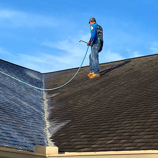 Low Pressure Roof Cleaning JBJ pressure washing